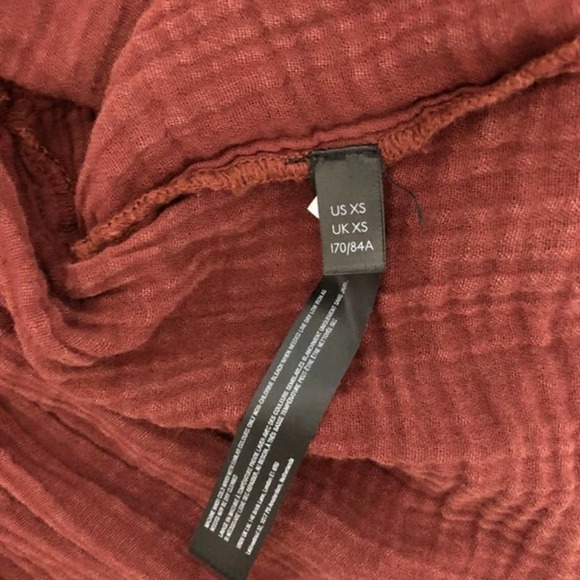 Daily Practice by Anthropologie NEW Malibu Mini Dress in Dark Auburn XS - Picture 10 of 15